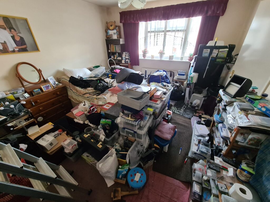 A room full of possessions